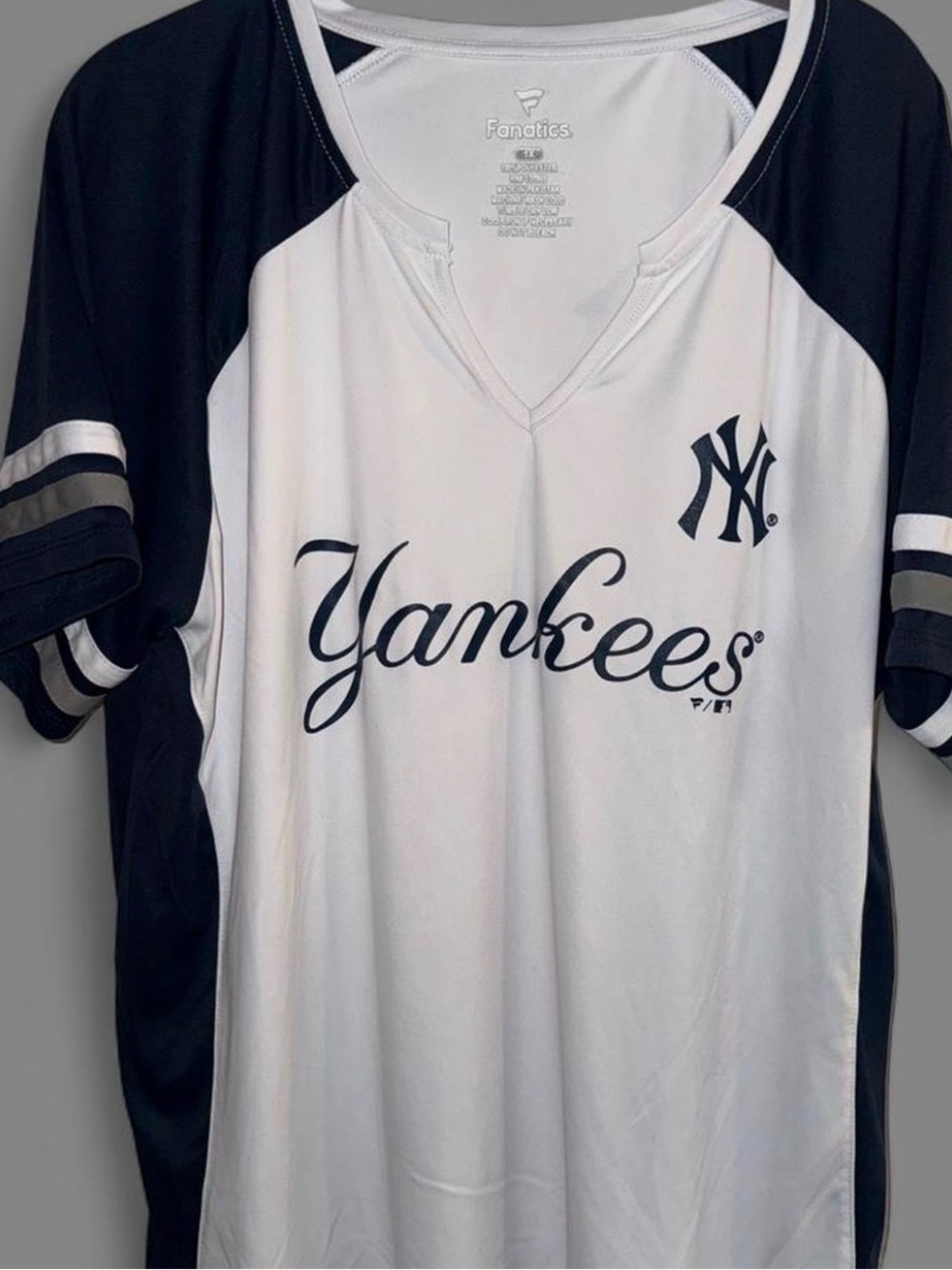 Fanatics Navy & White Jersey Top - 1X